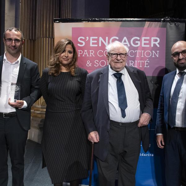 Me Samy Djemaoun et Me Roman Sangue, lauréats du Prix Henri Leclerc pour leur combat avec Utopia 56